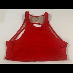 Old Navy High-Neck Bikini Top, size Large, in Red